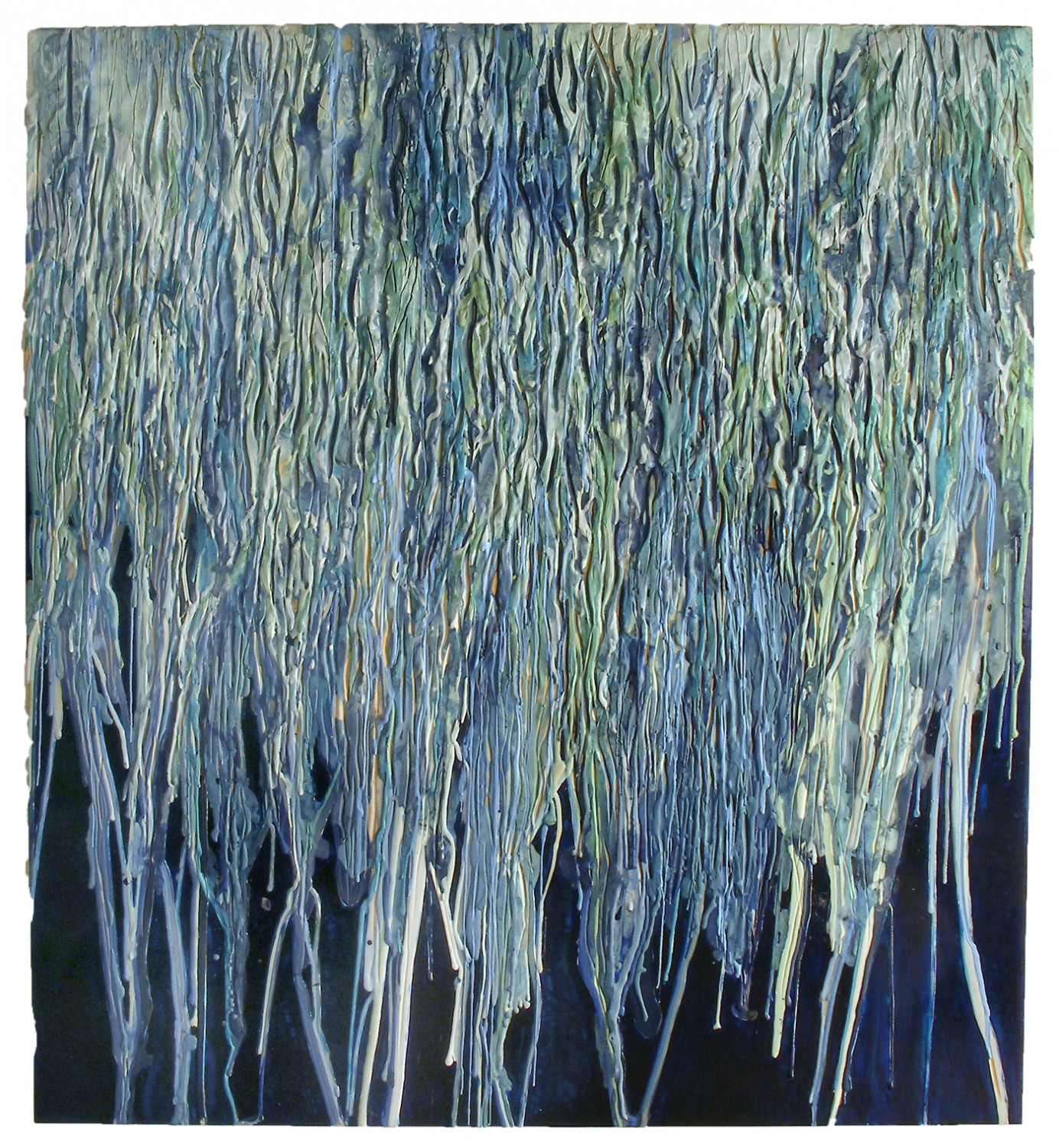 Fall, 2006, encaustic and urethane on panel, 66 x 60 inches