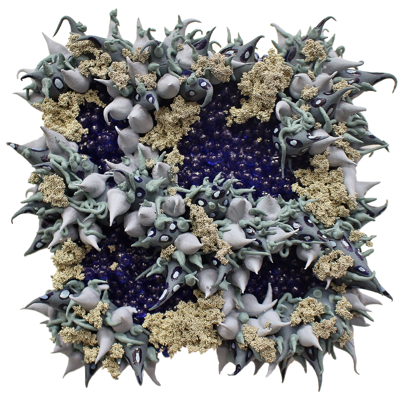 Quinquefolia, 2014, Ultralight, dispersions, glass beads and urethane on panel