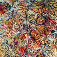 Cerebella, 2010, encaustic on panel, 29 x 24 inches