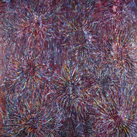 Bioluminescent Creatures of the Deep, 2012, encaustic on panel, 60 x 66 inches